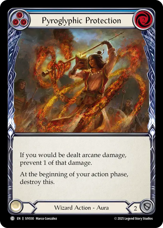 Pyroglyphic Protection (Blue) SIY030