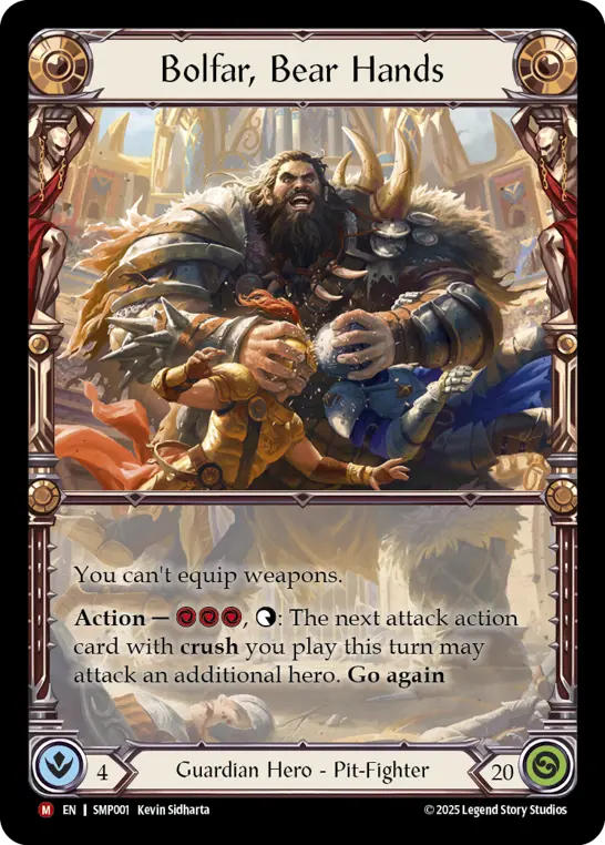 Bolfar, Bear Hands SMP001