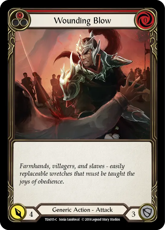Wounding Blow (Red) TEA015