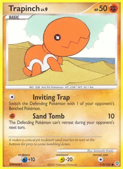 Trapinch 115/132, carta de Pokémon de Maravillas Secretas