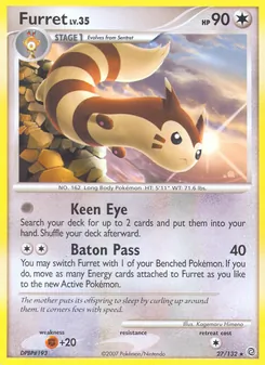 Furret 27/132, carta de Pokémon de Maravillas Secretas