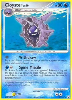 Cloyster 47/132, carta de Pokémon de Maravillas Secretas