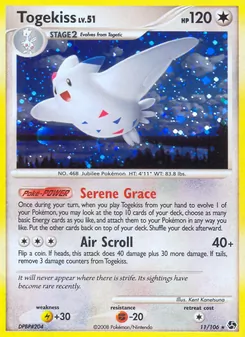 Togekiss 11/106, carta de Pokémon de Grandes Encuentros