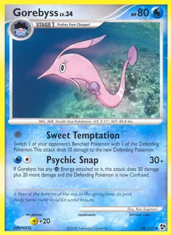 Gorebyss 38/106, carta de Pokémon de Grandes Encuentros