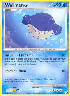 Wailmer 58/106, carta de Pokémon de Grandes Encuentros