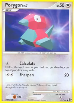 Porygon 81/106, carta de Pokémon de Grandes Encuentros