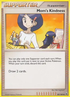 Mom's Kindness 83/100, carta de Pokémon de Majestic Dawn