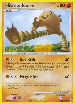 Hitmonlee 100/146, carta de Pokémon de Despertar de las Leyendas