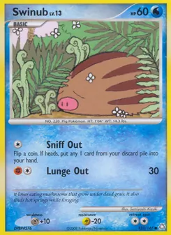 Swinub 123/146, carta de Pokémon de Despertar de las Leyendas