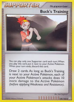 Buck's Training 130/146, carta de Pokémon de Despertar de las Leyendas