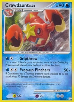 Crawdaunt 22/146, carta de Pokémon de Despertar de las Leyendas