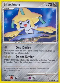 Jirachi 31/146, carta de Pokémon de Despertar de las Leyendas