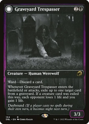 Graveyard Trespasser // Graveyard Glutton 104