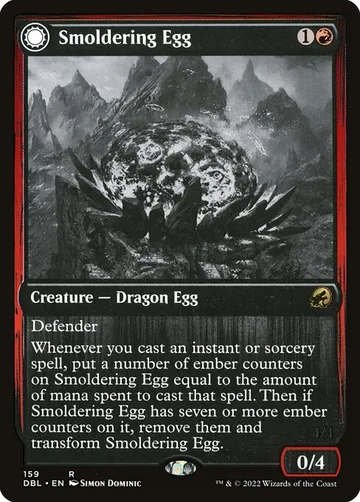 Smoldering Egg // Ashmouth Dragon 159