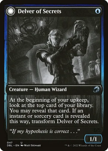 Delver of Secrets // Insectile Aberration 47