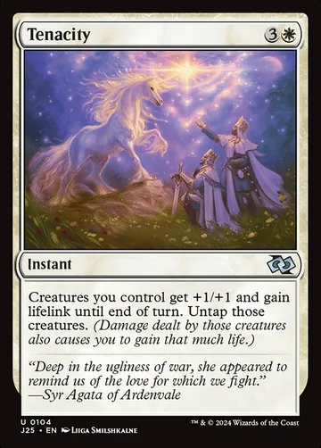 Tenacity 104, carta de Magic: The Gathering de Foundations Jumpstart