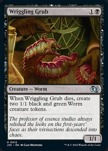 Wriggling Grub 12, carta de Magic: The Gathering de Foundations Jumpstart