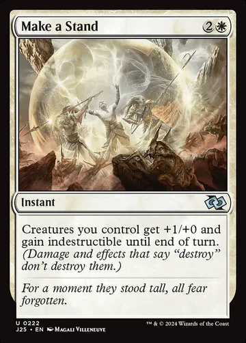 Make a Stand 222, carta de Magic: The Gathering de Foundations Jumpstart