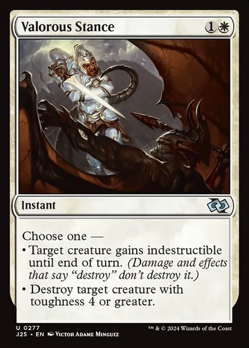 Valorous Stance 277, carta de Magic: The Gathering de Foundations Jumpstart