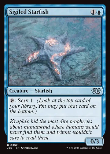 Sigiled Starfish 357, carta de Magic: The Gathering de Foundations Jumpstart