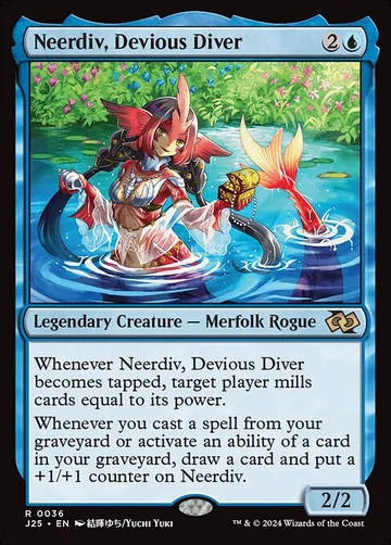 Neerdiv, Devious Diver 36, carta de Magic: The Gathering de Foundations Jumpstart
