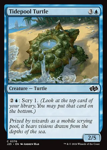 Tidepool Turtle 376, carta de Magic: The Gathering de Foundations Jumpstart