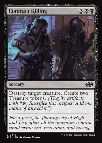 Contract Killing 413, carta de Magic: The Gathering de Foundations Jumpstart