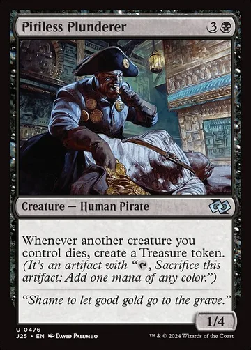 Pitiless Plunderer 476, carta de Magic: The Gathering de Foundations Jumpstart