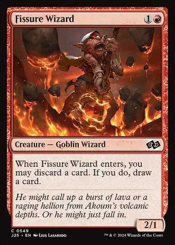Fissure Wizard 549, carta de Magic: The Gathering de Foundations Jumpstart