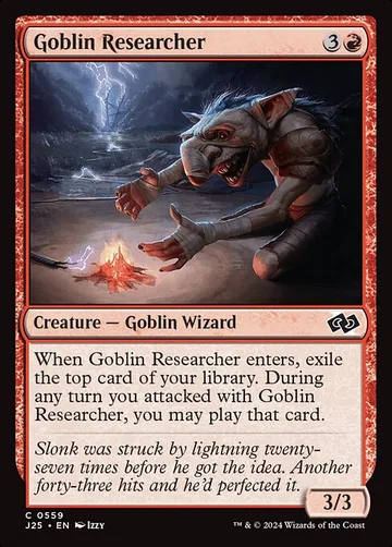 Goblin Researcher 559, carta de Magic: The Gathering de Foundations Jumpstart