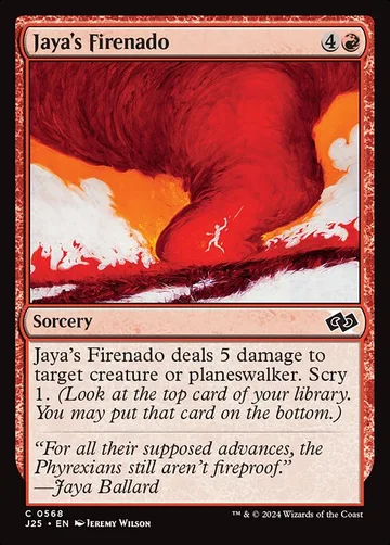 Jaya's Firenado 568, carta de Magic: The Gathering de Foundations Jumpstart