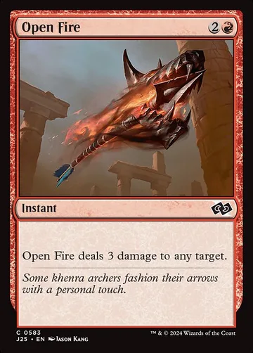 Open Fire 583, carta de Magic: The Gathering de Foundations Jumpstart