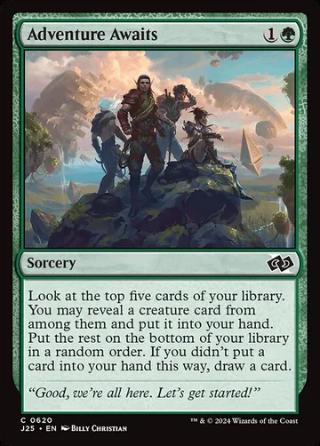 Adventure Awaits 620, carta de Magic: The Gathering de Foundations Jumpstart