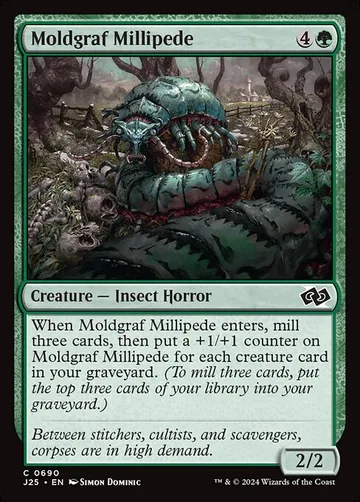 Moldgraf Millipede 690, carta de Magic: The Gathering de Foundations Jumpstart