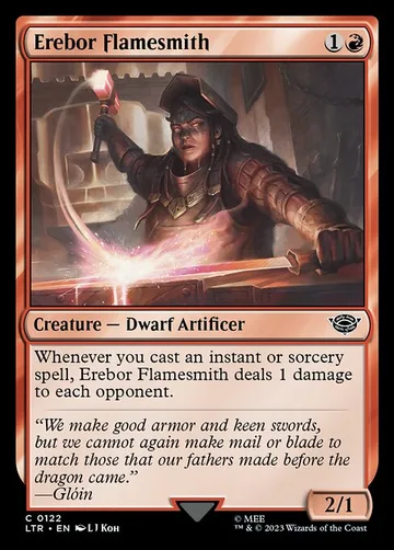 Erebor Flamesmith 122, carta de Magic: The Gathering de The Lord of the Rings: Tales of Middle-earth