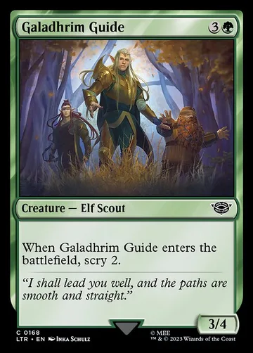 Galadhrim Guide 168, carta de Magic: The Gathering de The Lord of the Rings: Tales of Middle-earth