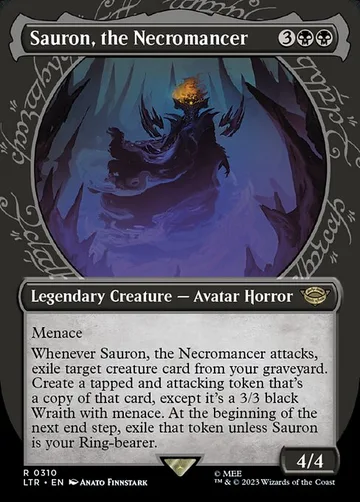 Sauron, the Necromancer 310, carta de Magic: The Gathering de The Lord of the Rings: Tales of Middle-earth