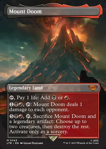 Mount Doom 343, carta de Magic: The Gathering de The Lord of the Rings: Tales of Middle-earth