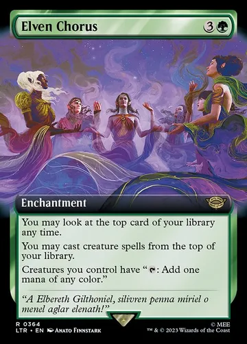Elven Chorus 364, carta de Magic: The Gathering de The Lord of the Rings: Tales of Middle-earth