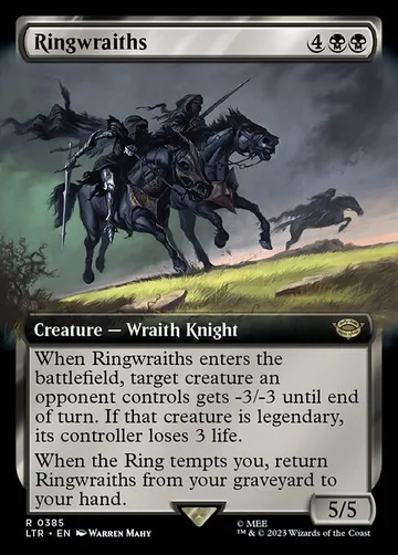 Ringwraiths 385, carta de Magic: The Gathering de The Lord of the Rings: Tales of Middle-earth