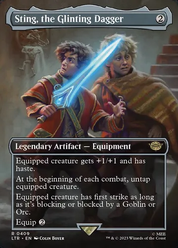 Sting, the Glinting Dagger 409, carta de Magic: The Gathering de The Lord of the Rings: Tales of Middle-earth