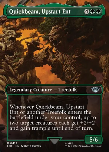 Quickbeam, Upstart Ent 419, carta de Magic: The Gathering de The Lord of the Rings: Tales of Middle-earth