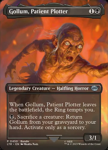 Gollum, Patient Plotter 450, carta de Magic: The Gathering de The Lord of the Rings: Tales of Middle-earth