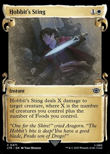 Hobbit's Sting 471, carta de Magic: The Gathering de The Lord of the Rings: Tales of Middle-earth