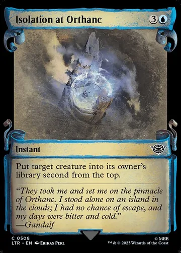 Isolation at Orthanc 508, carta de Magic: The Gathering de The Lord of the Rings: Tales of Middle-earth