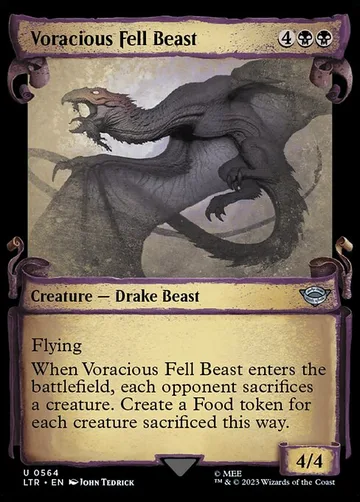 Voracious Fell Beast 564, carta de Magic: The Gathering de The Lord of the Rings: Tales of Middle-earth