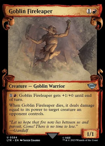 Goblin Fireleaper 584, carta de Magic: The Gathering de The Lord of the Rings: Tales of Middle-earth
