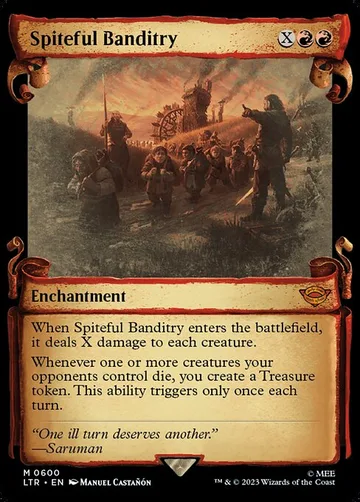 Spiteful Banditry 600, carta de Magic: The Gathering de The Lord of the Rings: Tales of Middle-earth