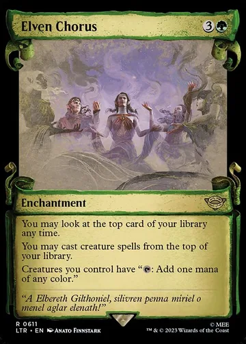 Elven Chorus 611, carta de Magic: The Gathering de The Lord of the Rings: Tales of Middle-earth
