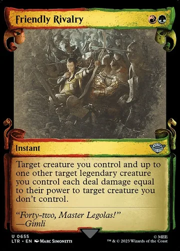 Friendly Rivalry 655, carta de Magic: The Gathering de The Lord of the Rings: Tales of Middle-earth